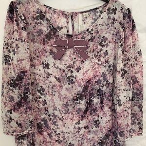 LC Lauren Conrad floral blouse